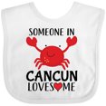 thumbnail image 3 of Inktastic Someone In Cancun Loves Me Boys or Girls Baby Bib, 3 of 4
