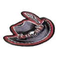 thumbnail image 3 of Feathered Cowboy Hat with Skull Patch, Western Patches, 3 of 4