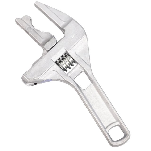 Llave inglesa Llave ajustable para baño, mango corto y llave de cambio de apertura grande, llave inglesa para baño para mantenimiento de aire acondicionado de tuberías 1 1