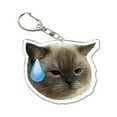 thumbnail image 1 of OPDBN Pendentif Porte-Clés Fny Dog Cat Meme Spchl Hilarant, 1 of 1