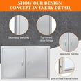 thumbnail image 2 of Porte d'Accès Simple pour Cuisine Extérieure 30 Pouces x 14 Pouces en Acier Inoxydable Ventilée, Îlot de Rangement pour Barbecue pour Station de Grillade, Armoire Extérieure, Salle Utilitaire, 2 of 6