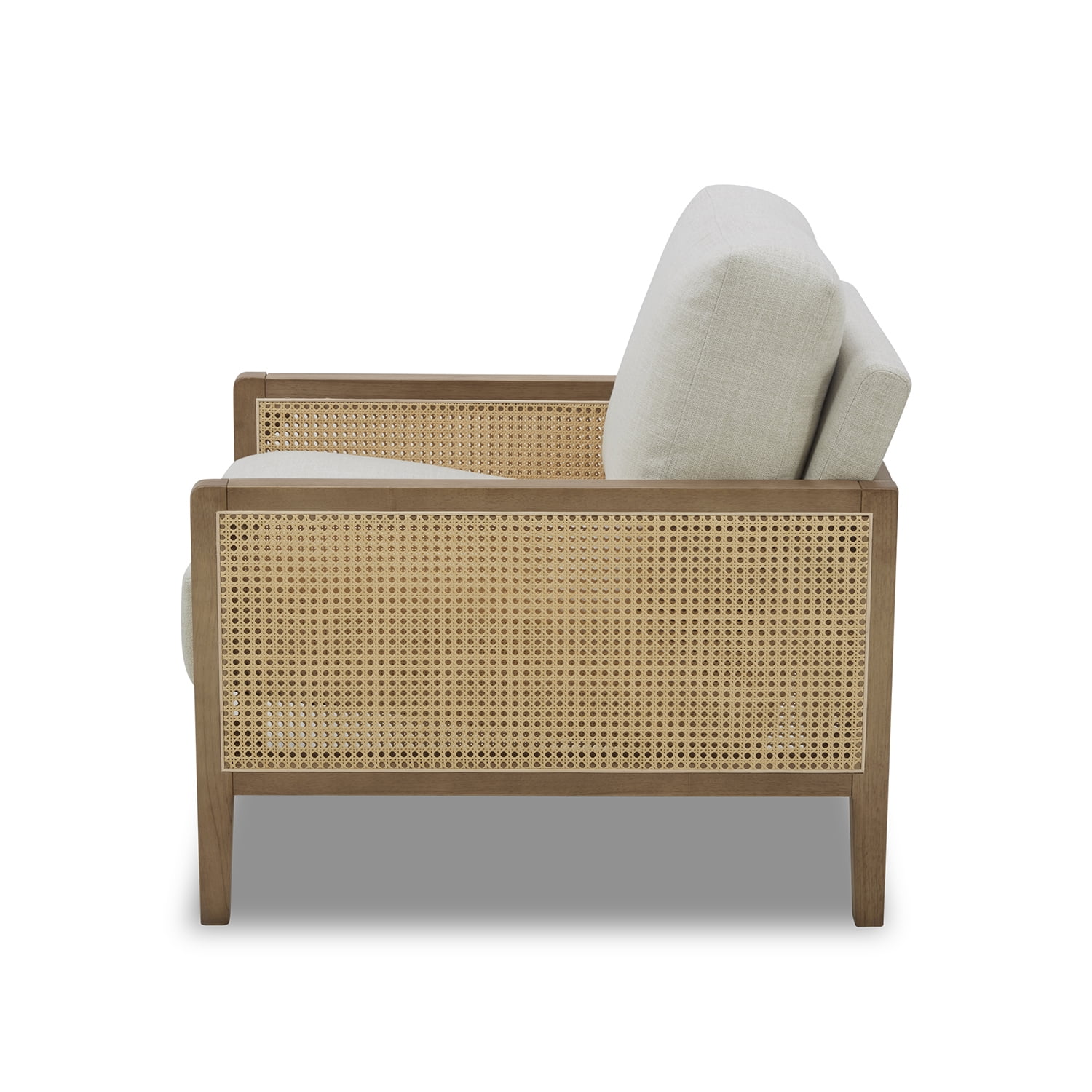 Better Homes & Gardens Springwood Caning Accent Chair, Light Honey Finish