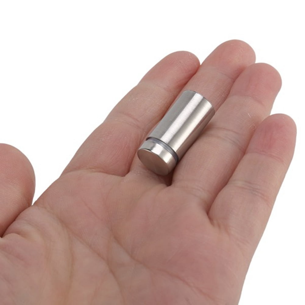 100 Pack Sign Standoff Screws Advertising Screws Stainless Steel Wall Standoff Mounts Glass Acrylic Nail (1/2 x 1 Inch)
