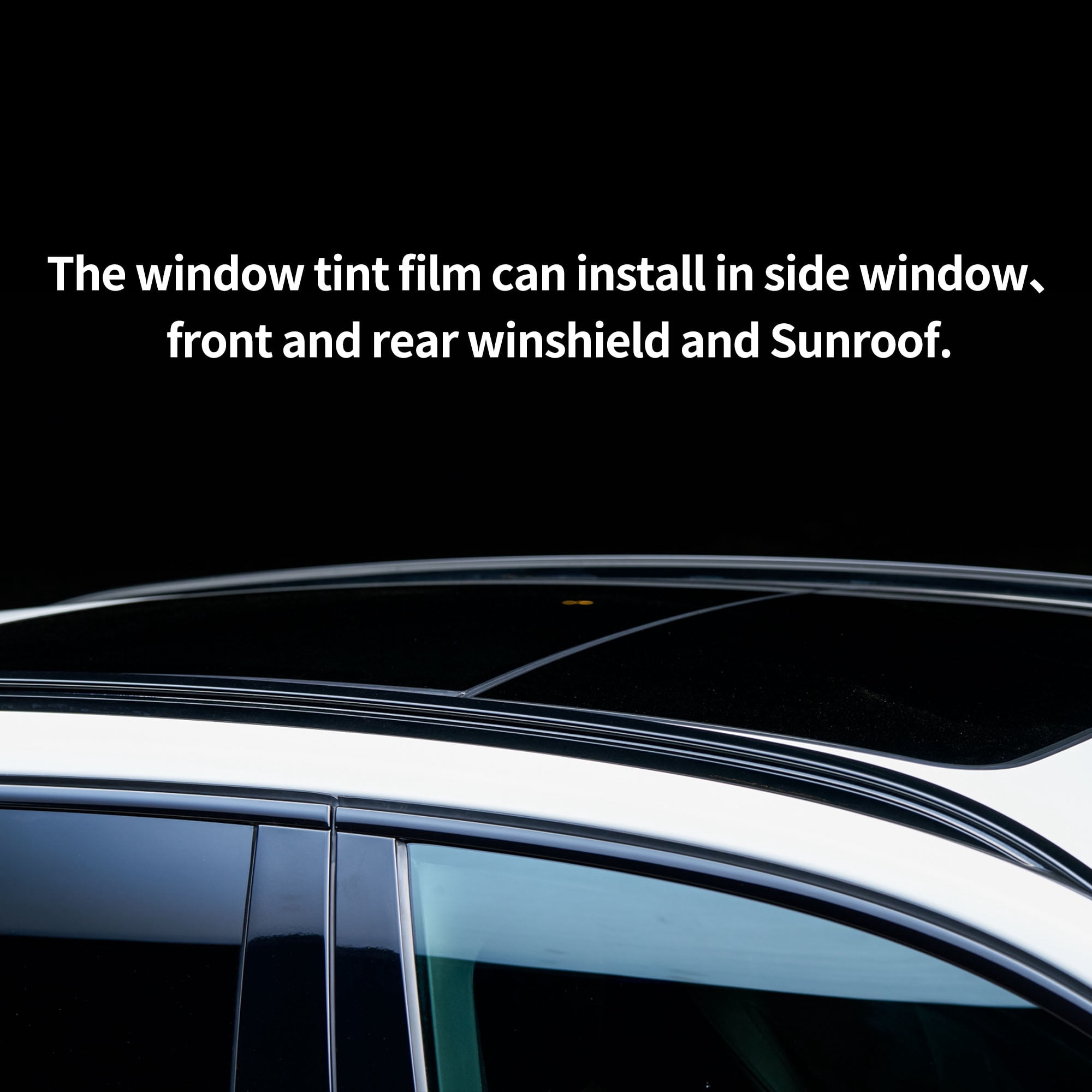 Unique Bargains Nano Ceramic Car Window Tint Film VLT 16% IRR 74