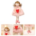 thumbnail image 2 of Miangastore Pink Plush Pendant 1Pc 5.9X3.5X1.2In For Christmas Tree And Wall, 2 of 8