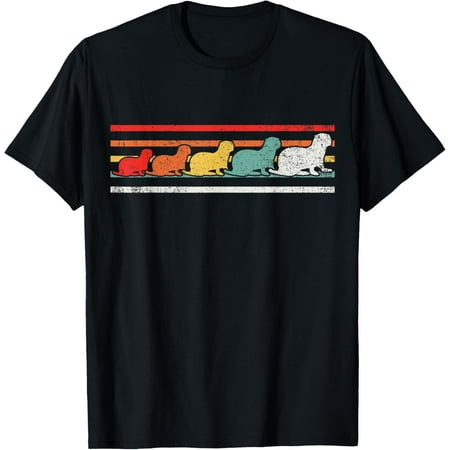 River Otter Otters Retro T-Shirt