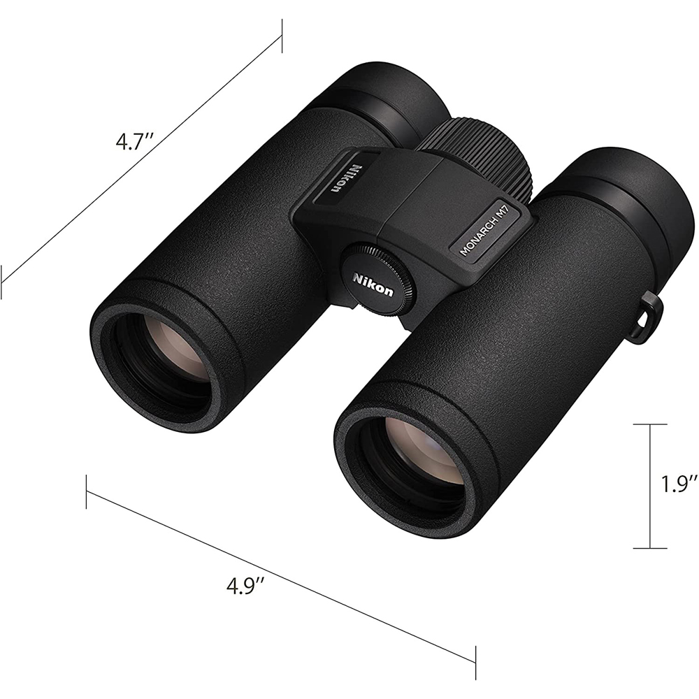 Nikon 16763 Monarch M7 Binoculars, 8x30, ED Lenses, Water/Fog Proof Bundle with 7 YR CPS Enhanced Protection Pack