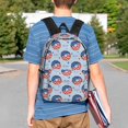 thumbnail image 4 of Lukts Donut with the USA Fag Pattern 15 Inch Student Backpack, Waterproof Laptop Backpack with Adjustable Shoulder Straps, Lightweight Travel, Campus Backpack, Unisex, 4 of 6