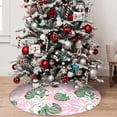 thumbnail image 5 of Rateoe Lilies Flowers Print Christmas Tree Skirt 30" for Xmas Holiday New Year Party Circle Tree Mat Ornaments Decoration, 5 of 7