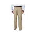 thumbnail image 3 of Haggar Men's Big & Tall Cool 18® Solid Pleat Front Pant Classic Fit 41714529498, 3 of 6