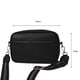 thumbnail image 3 of Bolsos Cruzados Clásicos Bolso Mensajero Pequeño PU Sólido Bolso (Negro), 3 of 6