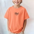 thumbnail image 2 of Duqingm Boy T Shirt Boys Swim Shirt Neon Shirts Kids Youth Short Sleeve Athletic T-Shirts for Boys Girls Orange,160, 2 of 7