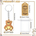 thumbnail image 5 of 20PCS Baby Shower Souvenirs Gift Bear Keychain Organza Bag Thank You Tag for Guests Girl Boy Birthday Supply, 5 of 7