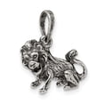 thumbnail image 5 of Sterling Silver Antiqued Leo Zodiac Pendant Charm, 5 of 5