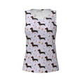 thumbnail image 4 of Fotbe Dachshund Dog Womens Loose Fit Casual Flowy Slim-Fit Tank Tops Athletic Round Neck Trendy Sleeveless Summer Tops for Gym and Yoga-XX-Large, 4 of 9