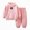 Y158-Pink, variant on NOLDARES Boy's And Girls 2 Piece Outfits Long Sleeve Hooded and Sweat Pants Pullover Letter Print Tops, Elastic Waistband, Boys Fall Winter Sets(Y158-Blue)