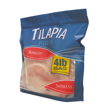 Frozen Boneless Skinless Tilapia Fillets, 4.0 lb
