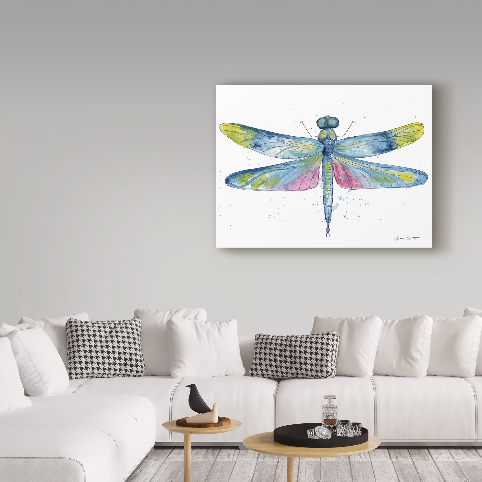 Trademark Fine Art 'Dragonfly Bliss 6' Canvas Art by Jean Plout