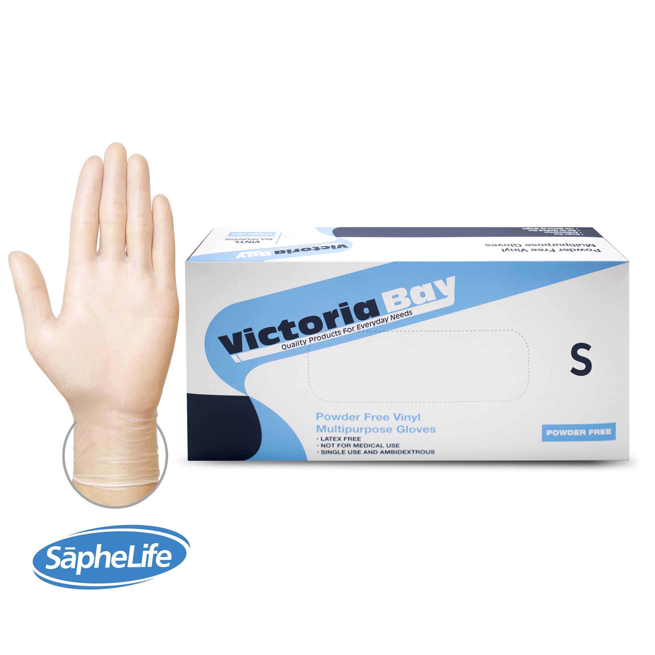 NON-Powdered Powder Free Multi-purpose Vinyl Disposable Gloves Clear/White Latex Free By Guilty Gadgets 100 x EXTRA LARGE XL Size NON-Powdered Powder Free Multi-purpose Vinyl Disposable Gloves Clear/White Latex Free By Guilty Gadgets 100 x EXTRA LARGE XL Size