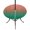 Green Orange, variant on Round Outdoor Tablecloth with Umbrella Hole and Zipper, Teal Green Ombre Tablecloth with Elastic Waterproof, Contemporary Gradient Abstract Art Patio Table Covers for 55" - 60" Picnic Pool Tables