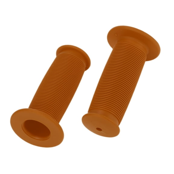 Unique Bargains Bike Handlebar Grips Covers 85mm Long Lightweight Bicycle End Grip Protector Brown 1 Pair
