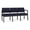 Open House Navy, variant on Lesro Lenox Steel Modern Fabric Waiting Room Guest Sofa in Black/Open House Navy