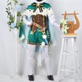 thumbnail image 2 of Disfraz de Cosplay de Venti, juego Genshin Impact, Cosplay de Twenty Venti, pantalones cortos, peluca, capa, uniforme, disfraces de Carnaval de Halloween para mujeres, 2 of 5