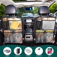 thumbnail image 5 of WOBOGO Outdoor Husky Dog Backseat Car Organizer Footed Universal Car with Touch Screen Tablet Holder Rear Seat Protector, 5 of 7