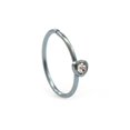 thumbnail image 1 of Bendable Nose Hoop rings with Heart Design and Cubic Zirconia Stone 20G, 1 of 7