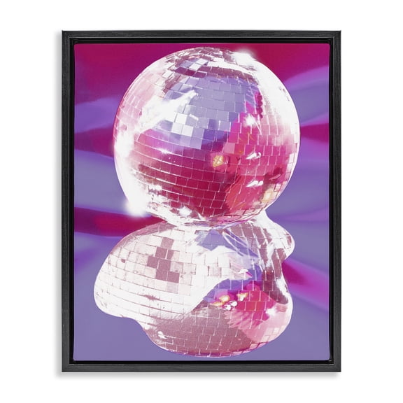 Stupell Industries Contemporary Black Floating Frame Canvas Art, 17 x 21, by Lil' Rue