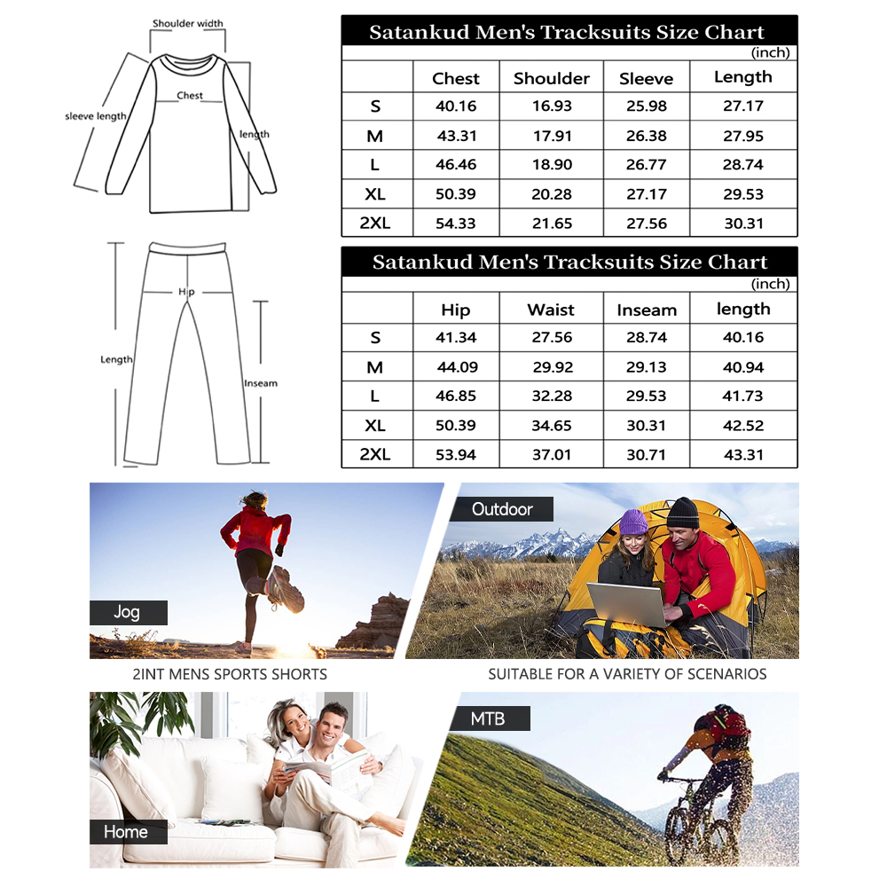 Weilanxin Men's Full Zip Tracksuit Set photo 8