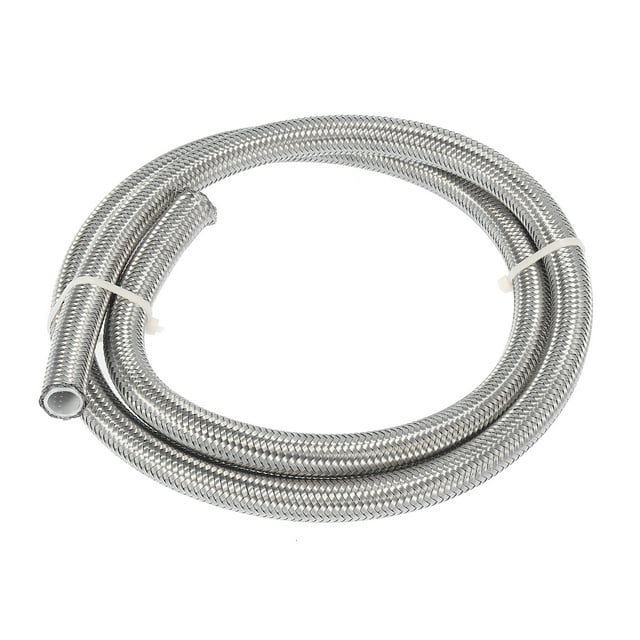 Manguera de aceite combustible Gas AN8 1 Metro PTFE acero Inoxidable Unique Bargains
