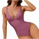 thumbnail image 5 of Traje de Baño con Correa de Bikini de Color Sólido Sexy para Mujeres, Traje de Baño Retro de Nylon con Almohadilla de Pecho para Piscina, Playa Y Verano, 5 of 9