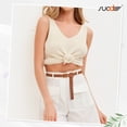 thumbnail image 2 of SUOSDEY Skinny Women's Braided Leather Belts 2pack Thin Woven Belt for Jeans Pants Dresses, 2 of 6