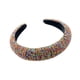 thumbnail image 1 of Sonducket Diademas con diamantes de imitación acolchados brillantes, tocados anchos, diademas lujosas de cristal completo, diadema para mujer en blanco y Accesorio para el cabello vistoso, 1 of 1