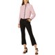 thumbnail image 2 of CAMISA DE OFICINA CON BOTONES Y VOLANTES PARA MUJERES CHIC INSPIRADAS, MANGA LARGA, COLOR ROSA POLVO, TAMAÑO S, 2 of 6