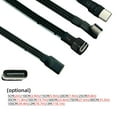 thumbnail image 5 of USB C Male to USB C Female Extension Cable 90 Degree Ribbon Flat USB C Cable, 5 of 21
