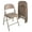 Antique Linen, variant on SONGMY SmartFold® Fabric Folding Chair, 4-Pack, Black