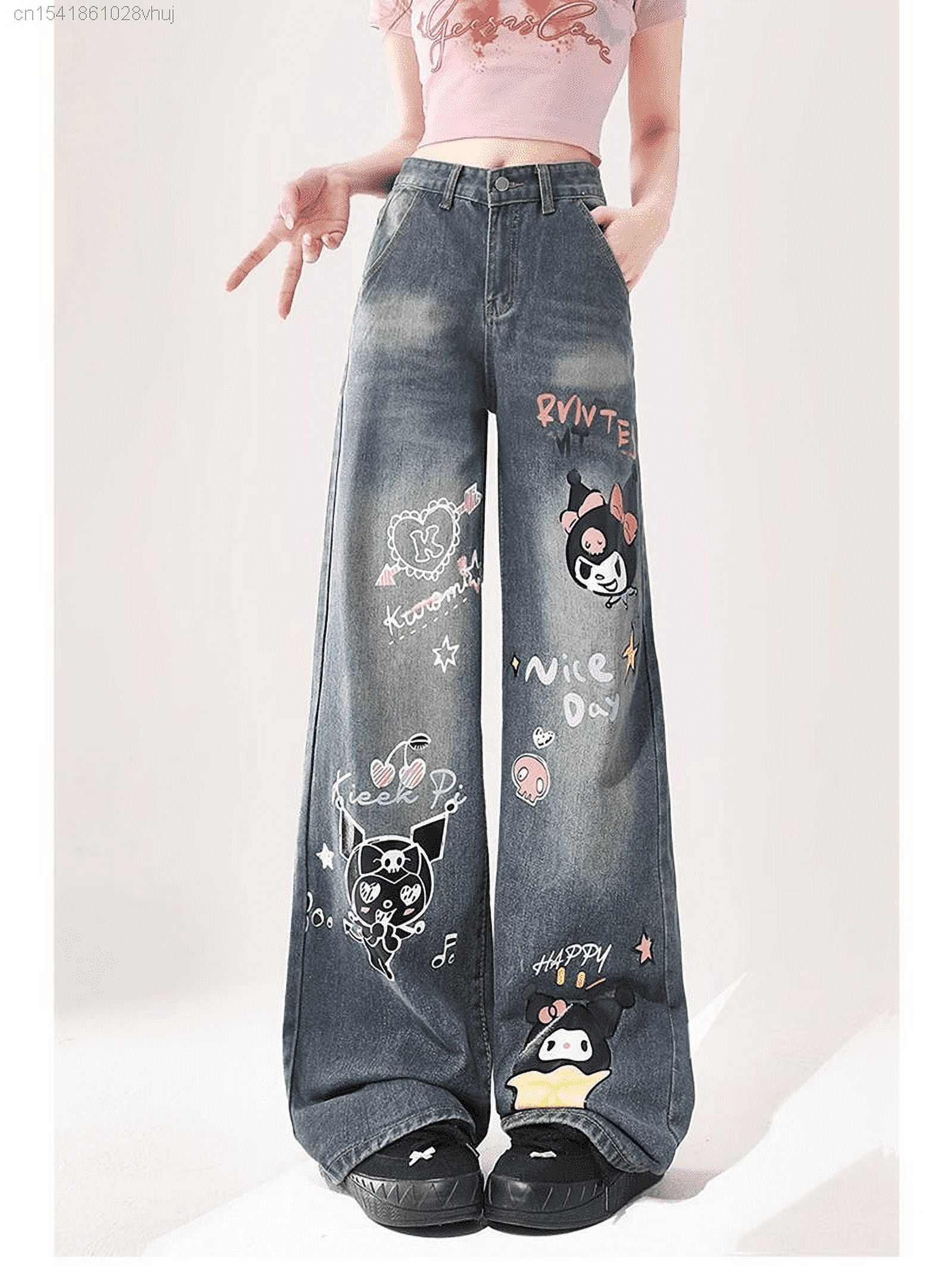 パンツ Seigeki emo design skinny denim pants Seigeki emo design skinny denim pants