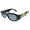 Black/Blue, variant on VE 4361 Plastic Unisex Geometric Sunglasses Black 53mm Adult