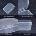 thumbnail image 6 of 8 Pack 6x3.5x0.8 Inch Rectangle Clear Plastic Storage Box with Double Hinged Lids, 6 of 9