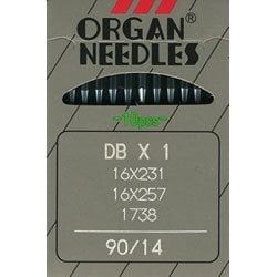 - Organ DB X 1 Industrial Needles 16X257 Size 90/14 (10pk)