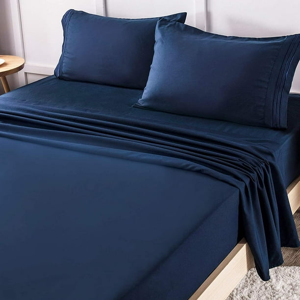 Lianlam Queen Bed Sheets Set Super, Queen Microfiber Bed Sheets