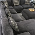 thumbnail image 6 of Furniture of America Contemporary Fabric Kayla Sectional, Gray, 6 of 8