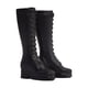 thumbnail image 1 of Figura femenina a escala 1/6, zapatos mini, hechos a mano, ligeros, resistentes, de moda, realistas. negro, 1 of 9