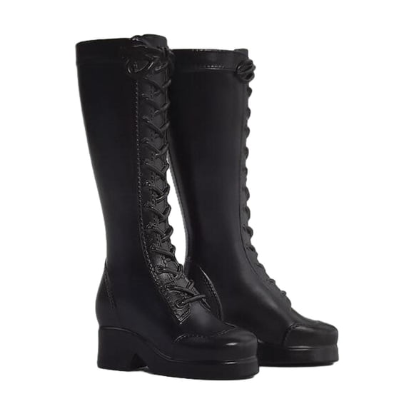 Xuanheng Chaussures de Poupée pour Femme à l'Échelle 1/6 Accessoires de Figurines d'Action pour Figurines de 12 Pieds' Accessoires Noir