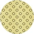 thumbnail image 1 of Ahgly Company Machine Washable Indoor Round Transitional Sun Yellow Area Rugs, 5' Round, 1 of 7