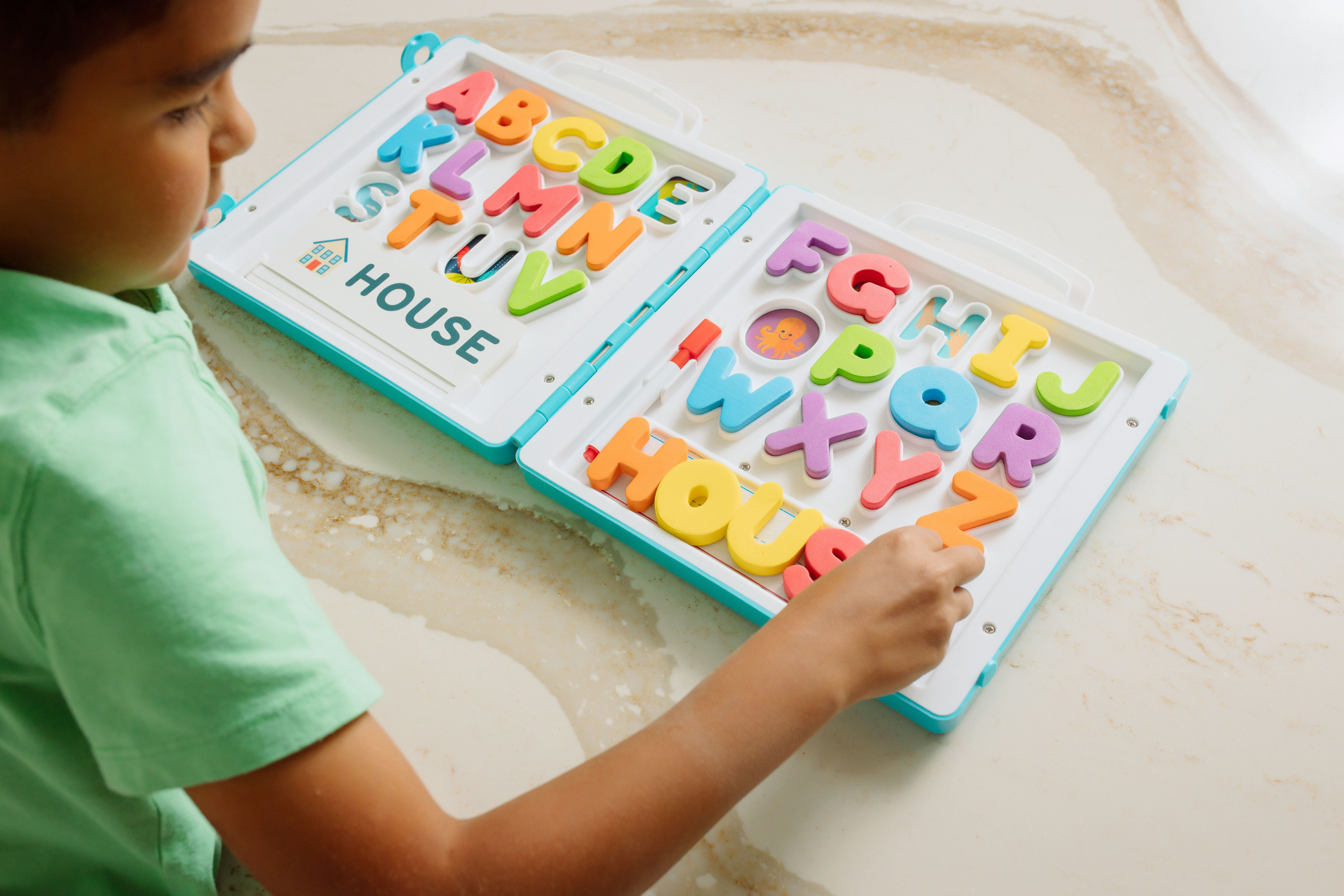 Chuckle & Roar First Words All About A-B-C's Travel Case for Preschool Children Ages 3+ by Buffalo Games