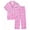 Pink, variant on Girls Pajamas Silk PJS Set Rainbow Unicorn Sleepwear Short Sleeve Long Pants Jammies for Toddler Kids