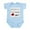 Sky Blue, variant on CafePress - Los Angeles Loves Me Infant Bodysuit - Baby Light Bodysuit, Size Newborn - 24 Months
